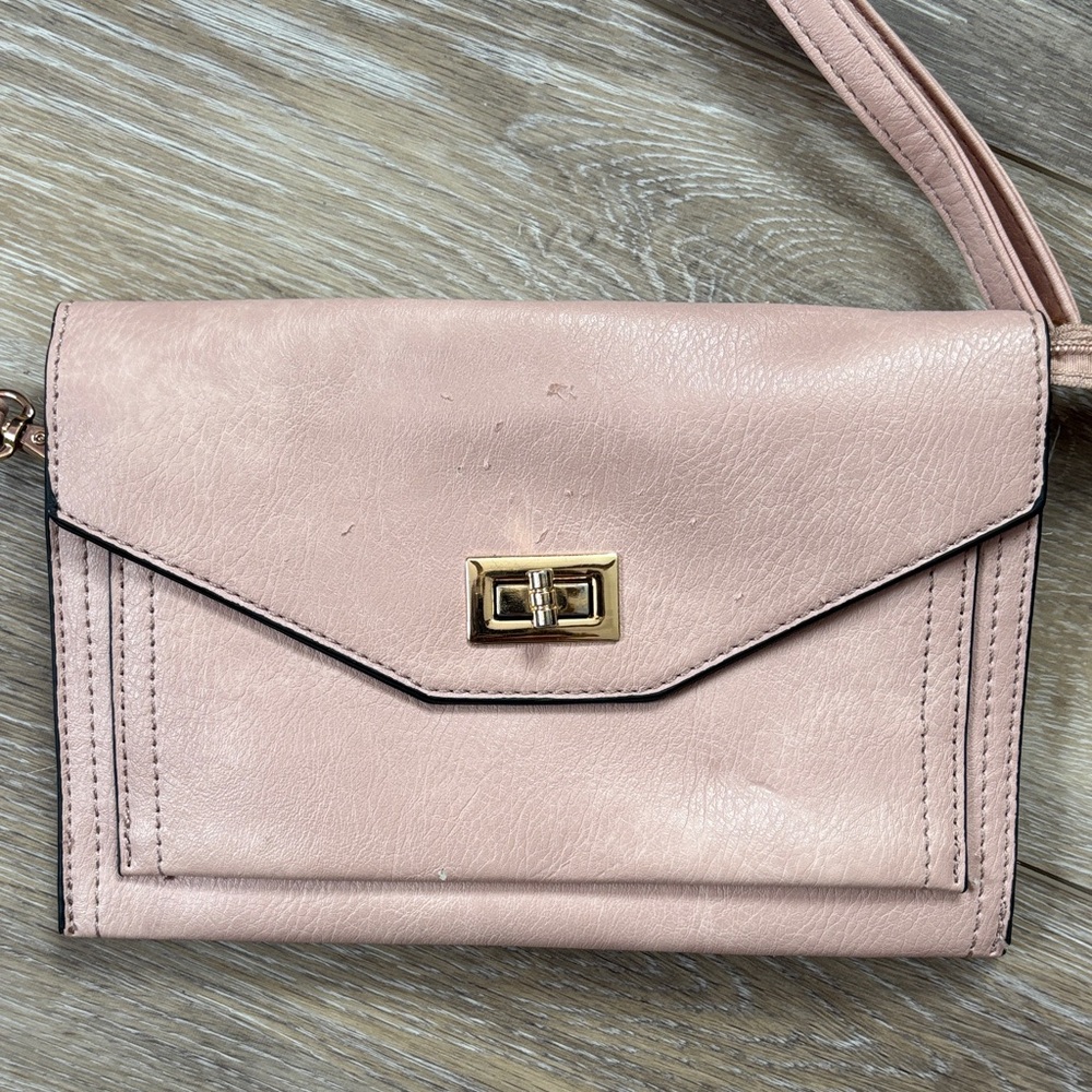 Elegant Pink Crossbody Bag